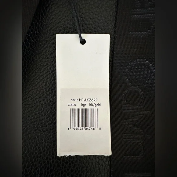 Calvin Klein Hudson Backpack Black Gold • Pebbled Faux Leather • NWT MSRP $178 - Picture 8 of 9